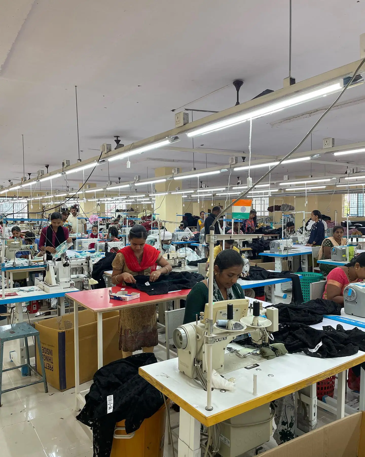 Men's shirt manufacturing facility at South Side Clothing Bangalore